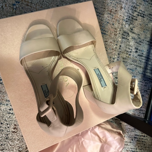 PRADA Block Heel Sandals